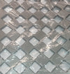 CPE - TAPPETINO PER DOCCIA MOSAICO IN GOMMA CON VENTOSE 50x50CM - COLORE SILVER