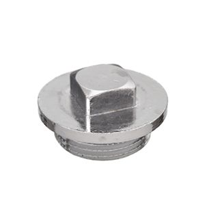 TAPPO MASCHIO IN OTTONE CROMATO 1/2