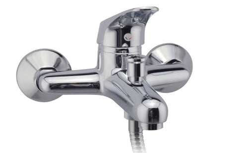 MISCELATORE ESTERNO DOCCIA-VASCA SERIE DAILA - IN OTTONE CROMATO