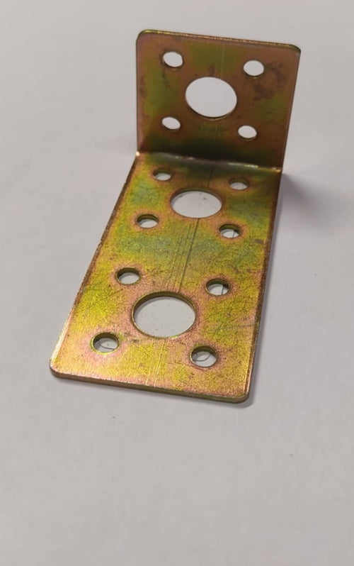 SQUADRETTA ANGOLARE DI GIUNZIONE AD L 40x80x40MM - SPESSORE 2MM - IN ACCIAIO TROPICALIZZATO