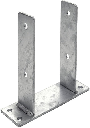 STAFFA DI SUPPORTO PER PALI - FORMA AD "U" - AVVITABILE 81X60MM