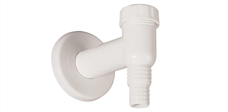 SIFONE ESTERNO PER LAVATRICE - IN PLASTICA COLORE BIANCO