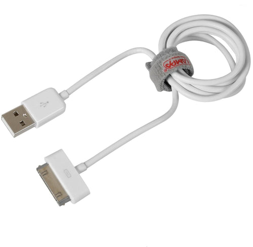 LAMPA - CAVO USB DOCK PER RICARICA E SINCONIZZAZIONE 1MT - PER IPHON, IPOD, IPAD - COLORE BIANCO