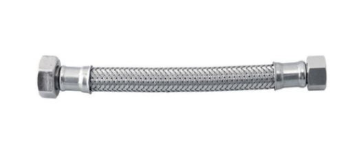 ATTACCHINO FLESSIBILE PER MONOCOMANDO 200MM - RACCORDO F1/2- F3/8 - IN ACCIAIO INOX