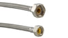 ATTACCHINO FLESSIBILE PER MONOCOMANDO 400MM - RACCORDO F1/2- F3/8 - IN ACCIAIO INOX
