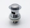 PILETTA PER TUBO DI SCARICO LAVANDINI 4/4 - IN OTTONE CROMATO CON TAPPO - ALTEZZA 70MM