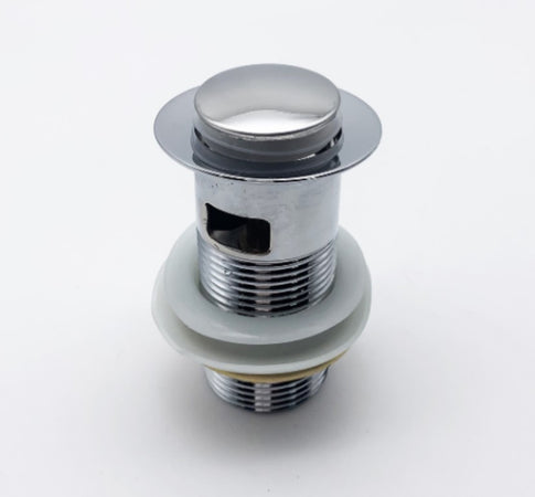 PILETTA PER TUBO DI SCARICO LAVANDINI 4/4" - IN OTTONE CROMATO CON TAPPO - ALTEZZA 70MM