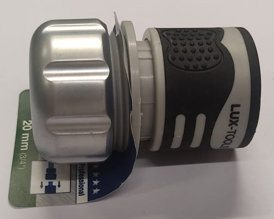 RACCORDO PROFESSIONALE PER TUBO CON ATTACCO 3/4" 20MM - CON REGOLATORE DEL FLUSSO IN METLLO