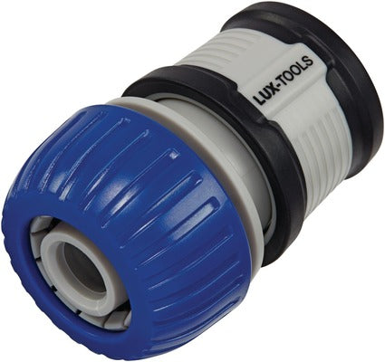 LUX TOOLS - CONNETTORE PER TUBI RAPIDO IN PLASTICA Ø19 MM 3/4 - CON IMPUGNATURA MORBIDA