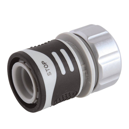 LUX TOOLS - CONNETTORE TUBO CON ACQUA-STOP Ø20MM 3/4" - IN ALLUMINIO