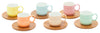Set 6  Tazzine da Caffè con Piattino Decorazione Funny
