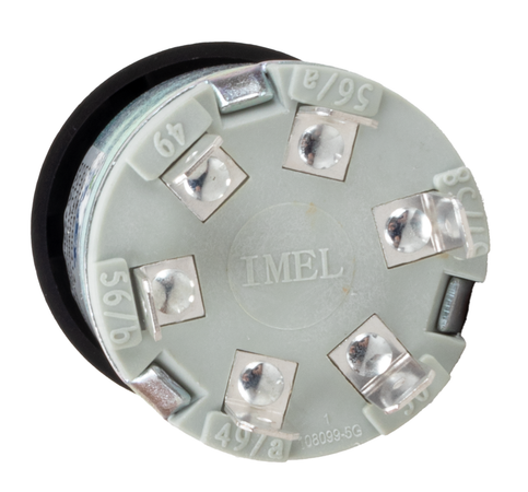 Commutatore luci 12V 4 posizioni con avvisatore acustico dima 22,5mm