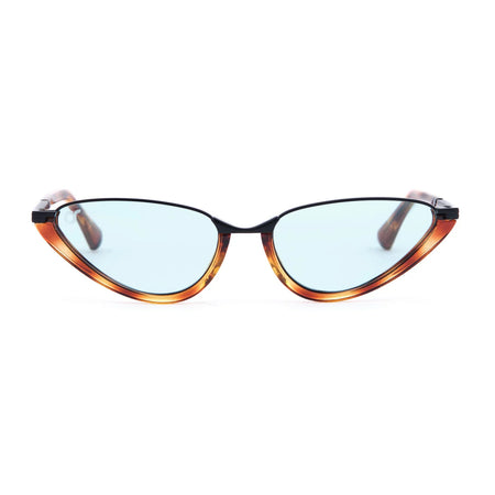 Occhaili da sole os sunglassess Montecarlo Havana Blu.
