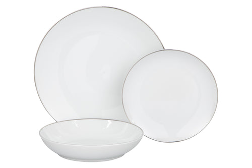 Set 18 piatti Poesia Bianco