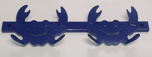 BOLIS ITALIA - APPENDIABITI GRANCHIO DA 2 POSTI - IN METALLO VERNICIATO BLU **