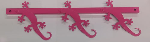 BOLIS ITALIA - APPENDIABITI GEKO DA 3 POSTI - IN METALLO VERNICIATO FUCSIA **