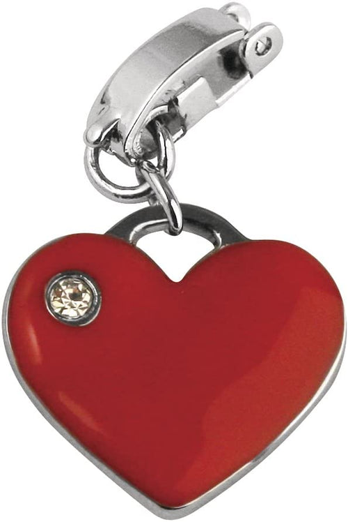 RAYHER - SHOE-CHARMS CUORE ROSSO 15MM - CON CLIP 11MM