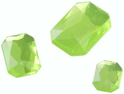 GUTERMANN - 80 PEZZI - PIETRE GLAMOUR OTTAGONO IN STRASS-ACRILICO - COLORE VERDE CHIARO