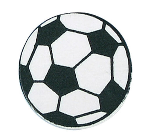 RAYHER - 6 PEZZI - MINIATURE IN LEGNO PALLONE DA CALCIO Ø3CM