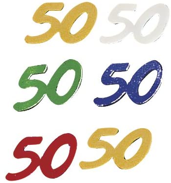 RAYHER - 12 GRAMMI - PAILLETTES 50 ANNI - 5 COLORI ASSORTITI