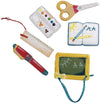 RAYHER - 6 PEZZI - MINIATURE IN LEGNO INIZIO DELL'ANNO SCOLASTICO 3-4CM