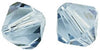 RAYHER - 25 PEZZI - PERLE DI CRISTALLO SWAROVSKI FORMA ROMBO Ø4MM - COLORE ACQUA