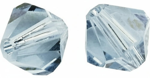 RAYHER - 25 PEZZI - PERLE DI CRISTALLO SWAROVSKI FORMA ROMBO Ø4MM - COLORE ACQUA