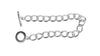 RAYHER - BRACCIALETTO A MAGLIE CON CHIUSURA AD INCASTRO - PLACCATO ARGENTO 925 - 18CM