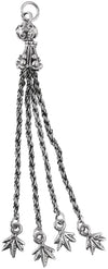 RAYHER - CIONDOLO NAPPA IN METALLO CON FOGLIE 10CM - COLORE ARGENTO