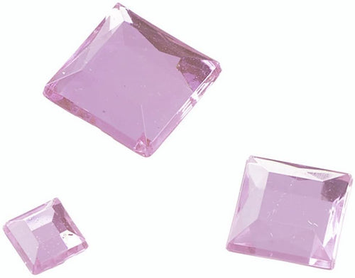 GUTERMANN - 110 PEZZI - QUADRETTI GLAMOUR STRASS-ACRILICO - COLORE ROSE'