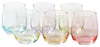 Set 6 Bicchieri Retrâ?¢ Colorati Assortiti CC360