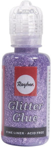 RAYHER - COLLA CON BRILLANTINI FINE LINER - ACID FREE 20ML - COLORE LAVANDA