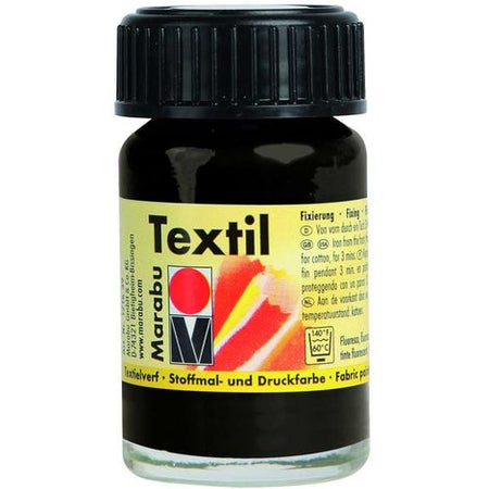 MARABU - COLORI PER TESSUTI "TEXTIL PLUS" 15ML - COLORE NERO 073