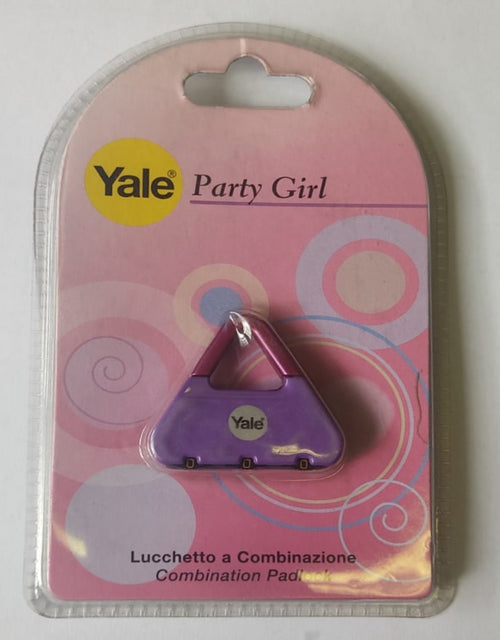 YALE - LUCCHETTO A COMBINAZIONE PARTY GIRL - COLORE VIOLA