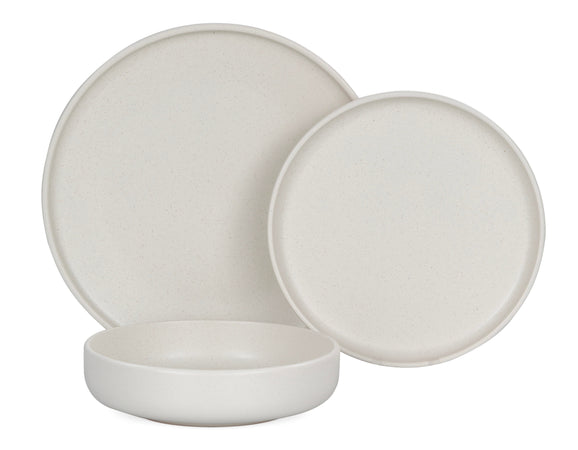 Set 18 piatti Skandik Pepper White