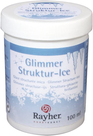 RAYHER - "GLIMMER STRUTTURA-ICE" - GEL CON BRILLANTINI A BASE D'ACQUA 100ML