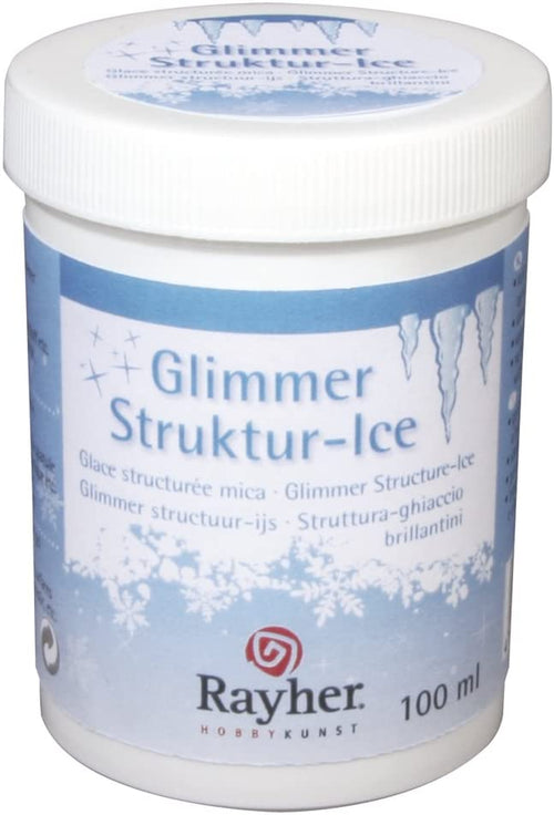 RAYHER - GLIMMER STRUTTURA-ICE - GEL CON BRILLANTINI A BASE D'ACQUA 100ML