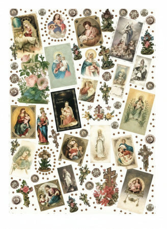 CALAMBOUR - FOGLIO DI CARTA DECOUPAGE "CAL 267"