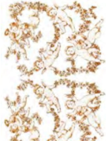 CALAMBOUR - FOGLIO DI CARTA DECOUPAGE "CAL 187"