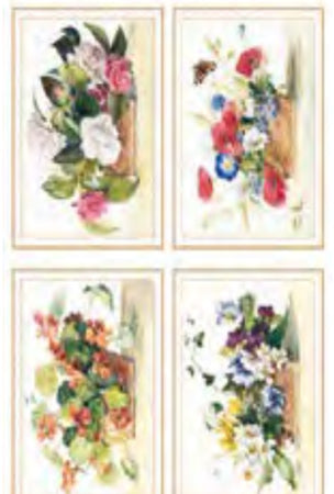 CALAMBOUR - FOGLIO DI CARTA DECOUPAGE "CAL 184/F"