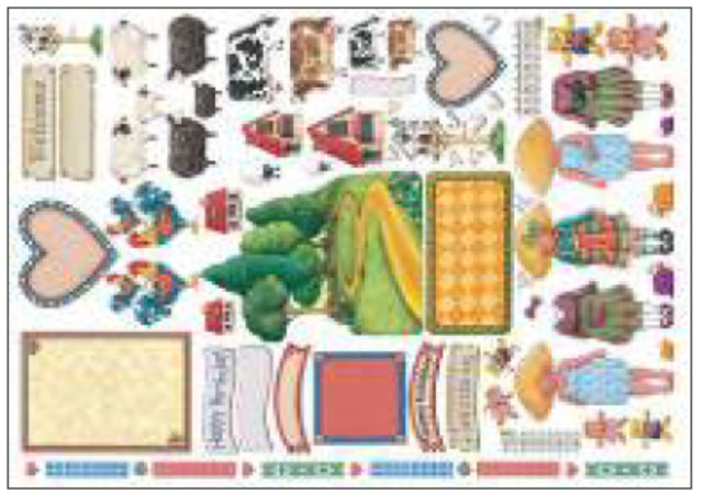 CALAMBOUR - FOGLIO DI CARTA DECOUPAGE "DECO EASY - DE 09"