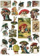 CALAMBOUR - FOGLIO DI CARTA DECOUPAGE "CAL 276"