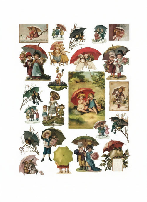 CALAMBOUR - FOGLIO DI CARTA DECOUPAGE CAL 276