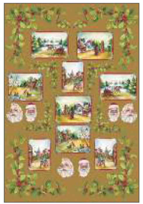 CALAMBOUR - FOGLIO DI CARTA DECOUPAGE CAL 228