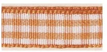 RAYHER - NASTRO DI RASO ORGANZA - COLORE ARANCIONE E BIANCO 9,5MMX10MT