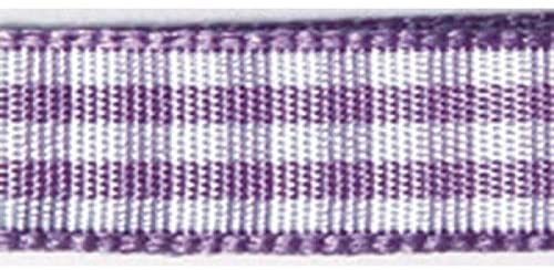 RAYHER - NASTRO DI RASO ORGANZA - COLORE VIOLA E BIANCO 9,5MMX10MT
