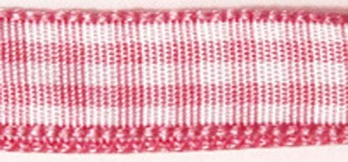 RAYHER - NASTRO DI RASO "ORGANZA" - COLORE ROSA E BIANCO 9,5MMX10MT