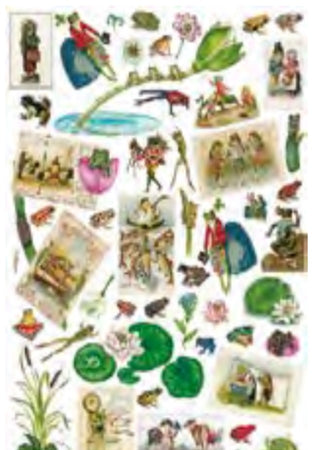 CALAMBOUR - FOGLIO DI CARTA DECOUPAGE "CAL 278"