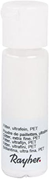 RAYHER - GLITTER ULTRAFINE PET 20ML - COLORE BIANCO