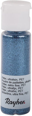 RAYHER - GLITTER ULTRAFINE "PET" 20ML - COLORE AZZURRO
